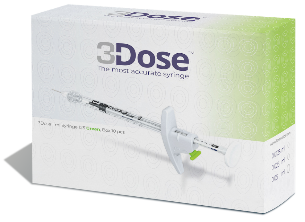 3Dose Syringe Green 1ml (10pcs) - 1