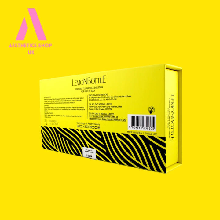 Lemon Bottle Fat Dissolve - 5 x 10ml Vials Pack