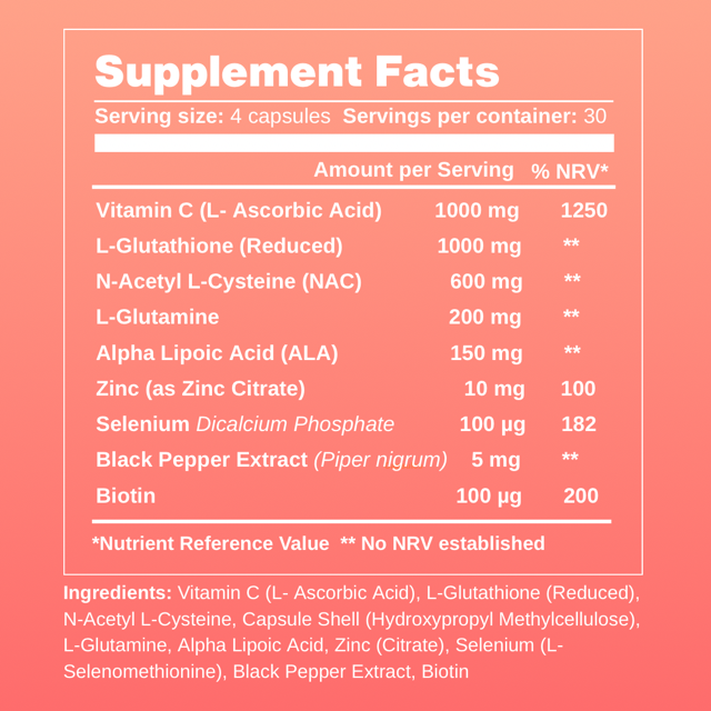 GLUTAGEM® GLUTATHIONE SUPPLEMENT 1000mg MADE IN THE UK – High Strength Skin Antioxidant & Brightening Supplement  –  x 10 Tubs Reseller Price - 3
