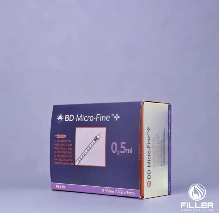BD Fine Insulin Syringe | 30G 8mm Micro-Fine Needle (100 Units/mL) Image