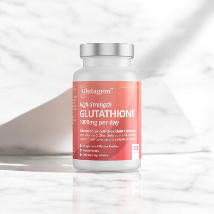 GLUTAGEM® GLUTATHIONE SUPPLEMENT 1000mg MADE IN THE UK – High Strength Skin Antioxidant & Brightening Supplement  – 120 Vegan Capsules - 4