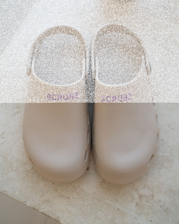 (SCRUBZ) a fresh new look into work wear FOAMIES - IVORY SIZE UK 3 Thumbnail 1