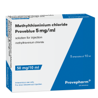 Methylene Blue 50mg (Methylthioninum Chloride 50mg/10mL solution for intravenous injection ampoules (box of 5)) Image