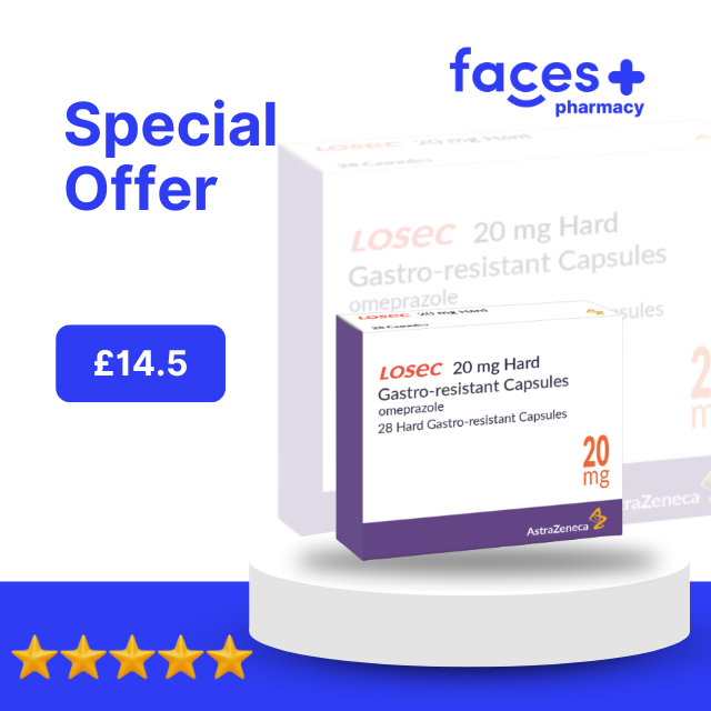 Losec (Omeprazole) 20mg x 28 Tablets