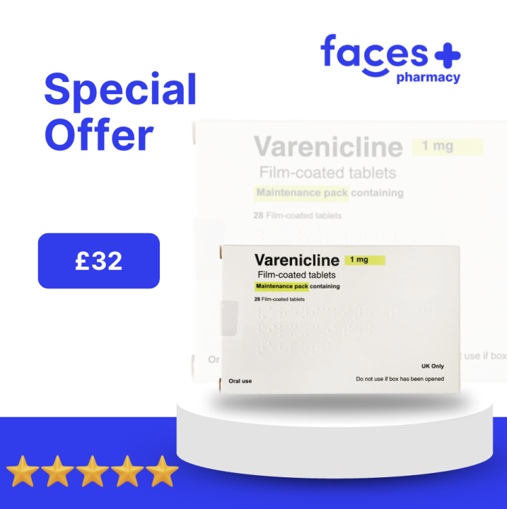 Varenicline 1mg x 28 Tabs