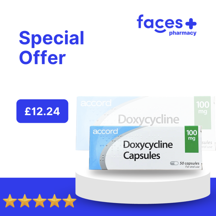 Doxycycline 100mg x 50 caps