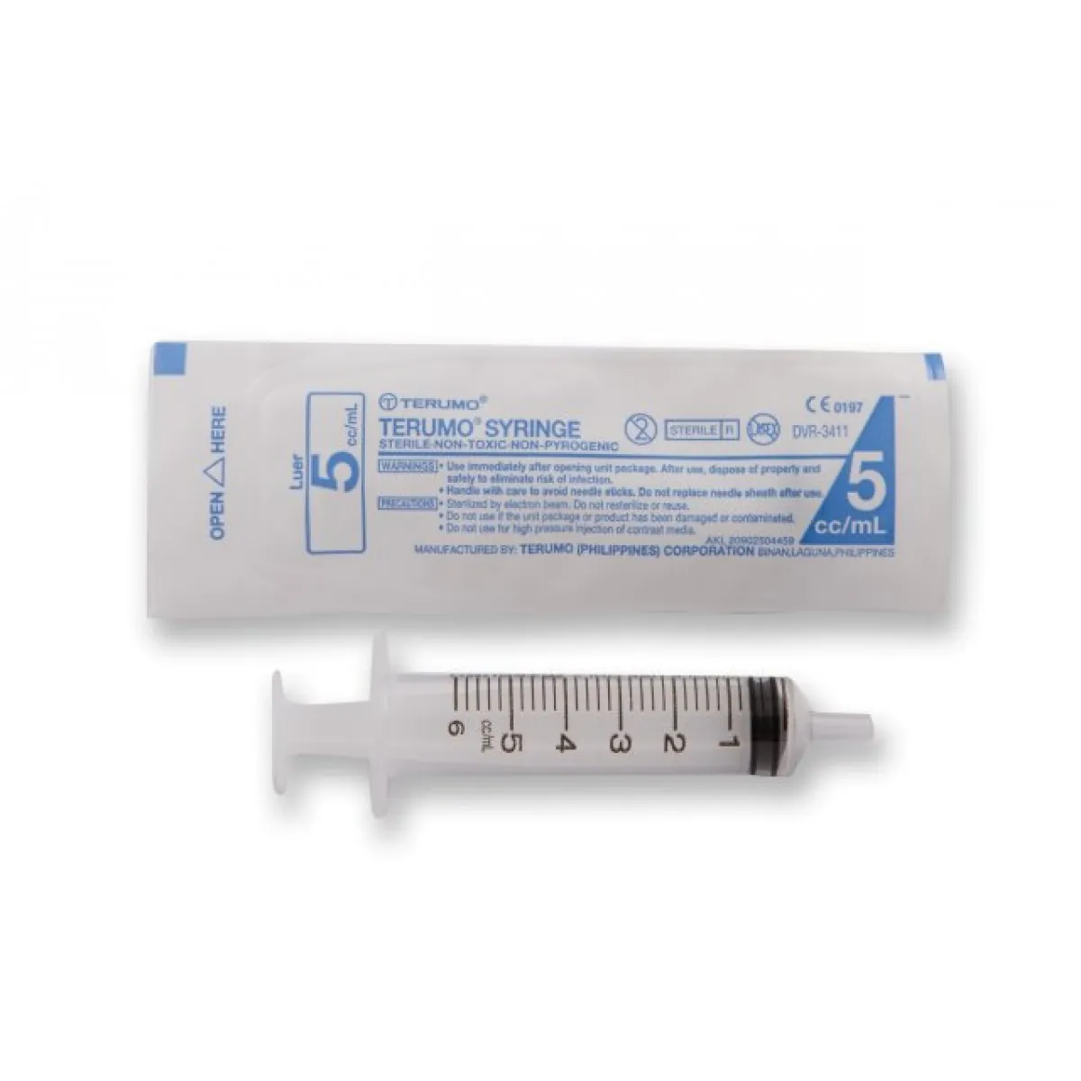 Terumo Syringe 5ml Luer Slip Concentric Tip x 25