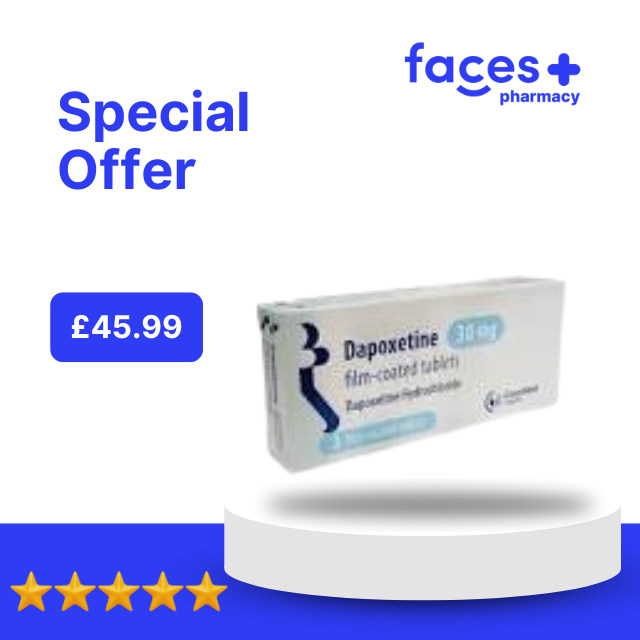 Dapoxetine 30mg (6 tablets)