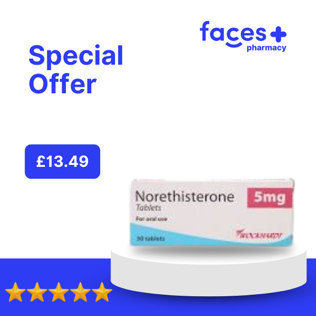 Norethiserone 5mg (30 tablets)