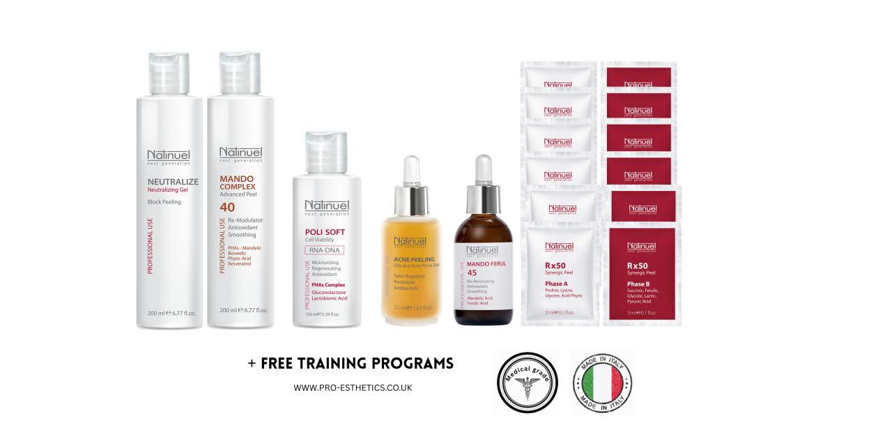 PEEL KIT: Mando Complex, Mando Ferul, RX50, Poli Soft, Acne Peeling