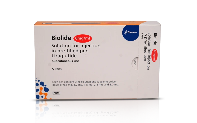 Biolide 6mg/ml solution for injection 3ml pre-filled pens (pack of 3) Image