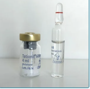 Glutathione Tationil 600mg/4ml Powder and Solvent for Solution for Injection – (1 pair of Vials)