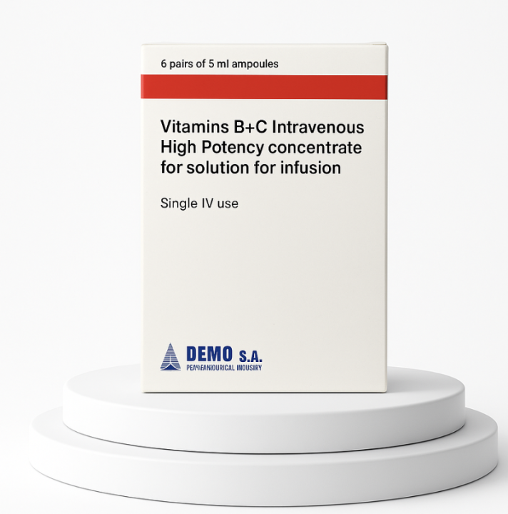 Pabrinex (Generic) IV Vitamin C & B (5ml Pack of 6)