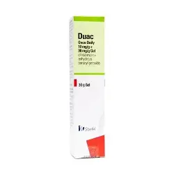 DUAC once daily 10mg/g+30mg/g Gel (Clindamycin+ Anhydrpus benzoyl peroxide) 30g