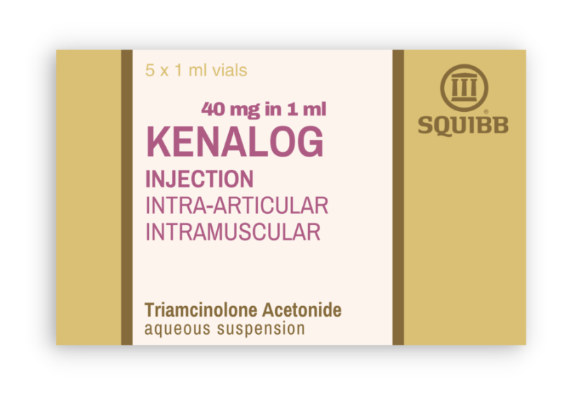Kenalog (LICENSED) 40mg/1ml Injection (5 x 1ml amps) Ampoules