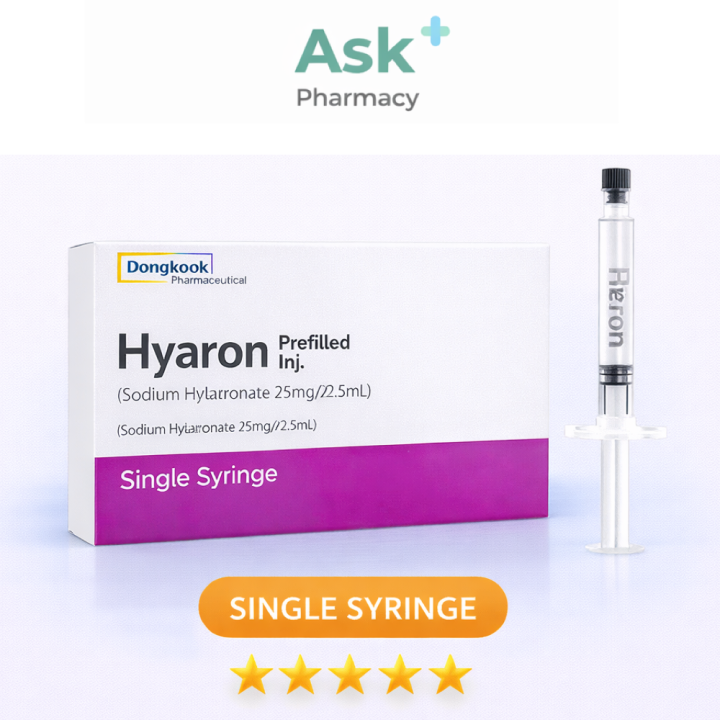 Hyaron 1 x 2.5ml syringes (SINGLE SYRINGE)