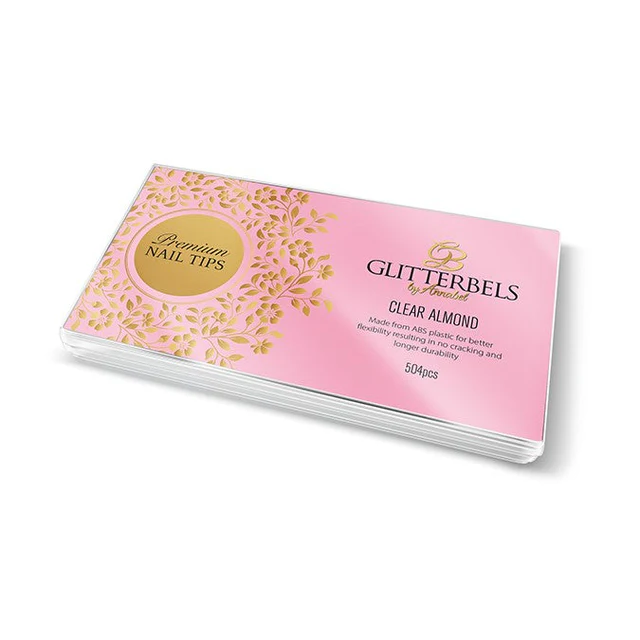 Glitterbels Clear Almond Tips GTB6 Image