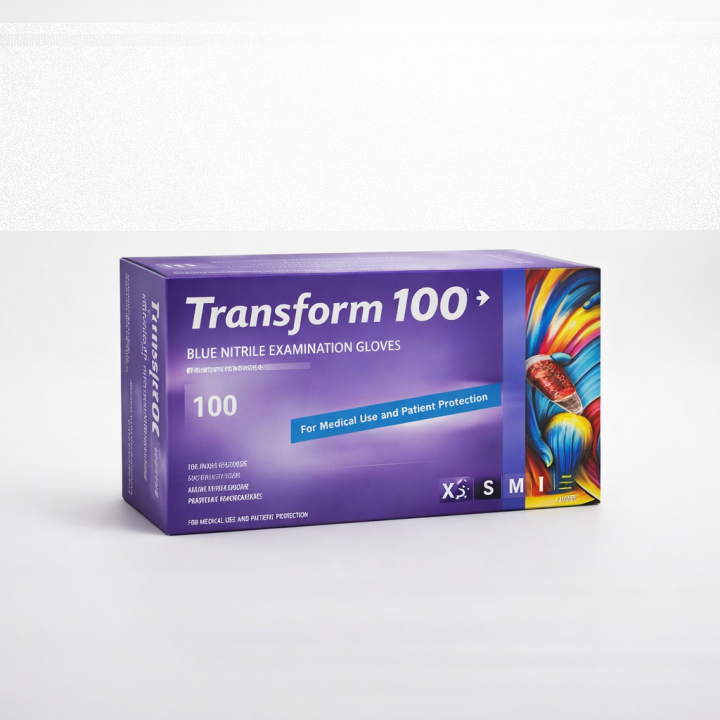 Blue Nitrile Gloves Powder Free (Large)