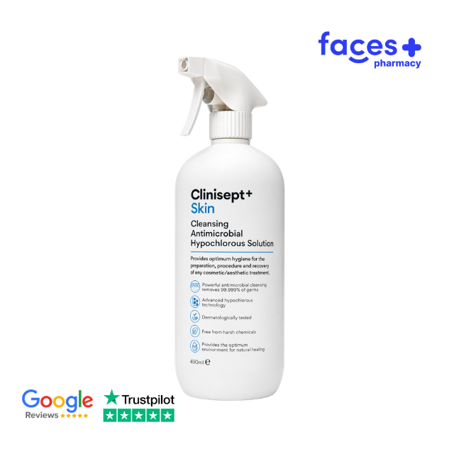 Clinisept+ Skin 490ml Antimicrobial Hypochlorous Solution