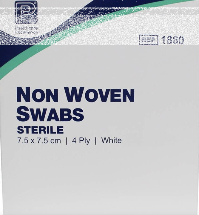 Healthcare Excellence Sterile Swabs 7.5cm x 7.5cm (200 pack)