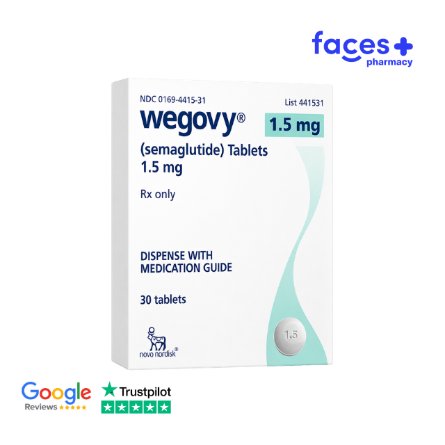 Wegovy 1.5mg tablets (pk of 30 tablets)
