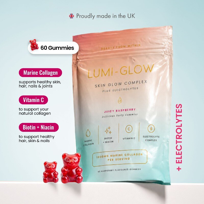 LUMI-GLOW Marine Collagen Gummies - Pack of 60 Gummies