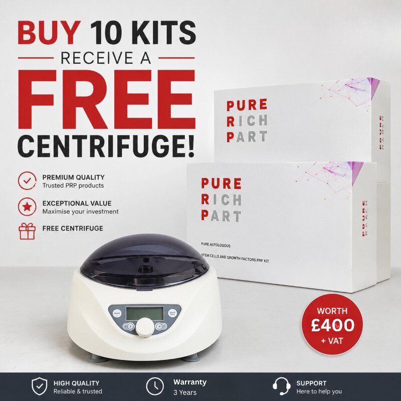 PRP Pure Kits X10  and Receive a Free Centrifuge