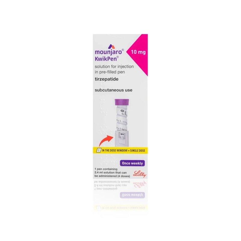 Mounjaro 10mg KwikPen Solution For Injection 2.4ml Pre-Filled Pens (FREE NEEDLES SUPPLIED)