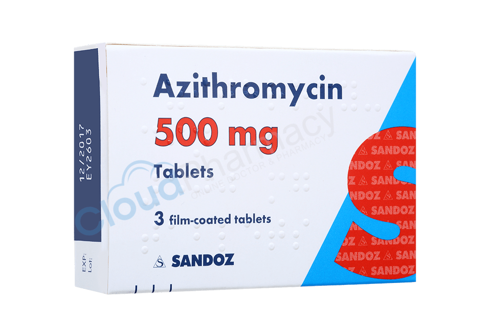 Azithromycin 500mg (3 tabs)
