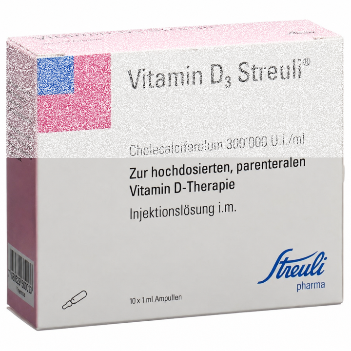Vitamin D3 Streuli 300,000units/1ml solution for injection ampoule x 10 Image