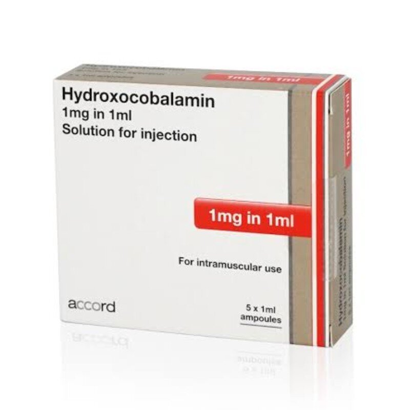 Hydroxocobalamin 1mg/1ml solution for injection Image