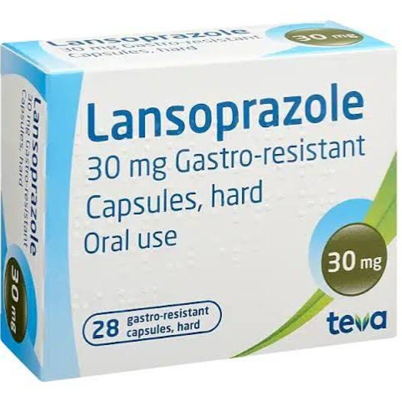 Lansoprazole 30 mg (28 gastro-resistant capsules, hard)