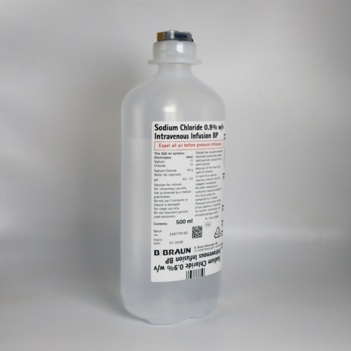 Sodium Chloride 0.9% 500mL Bottle Image