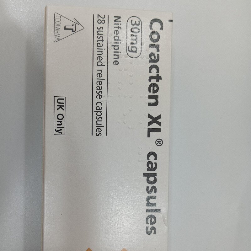 Nifedipine 30mg (28 sustained release capsules)