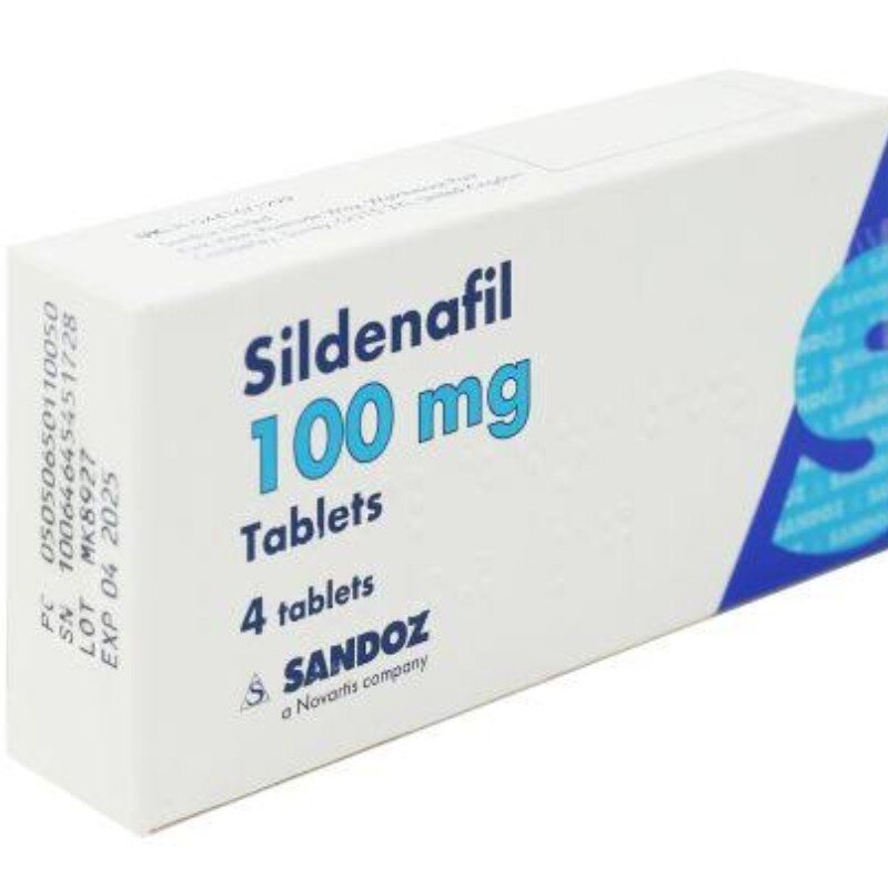 Sildenafil 100mg (4 film-coated tablets) Image