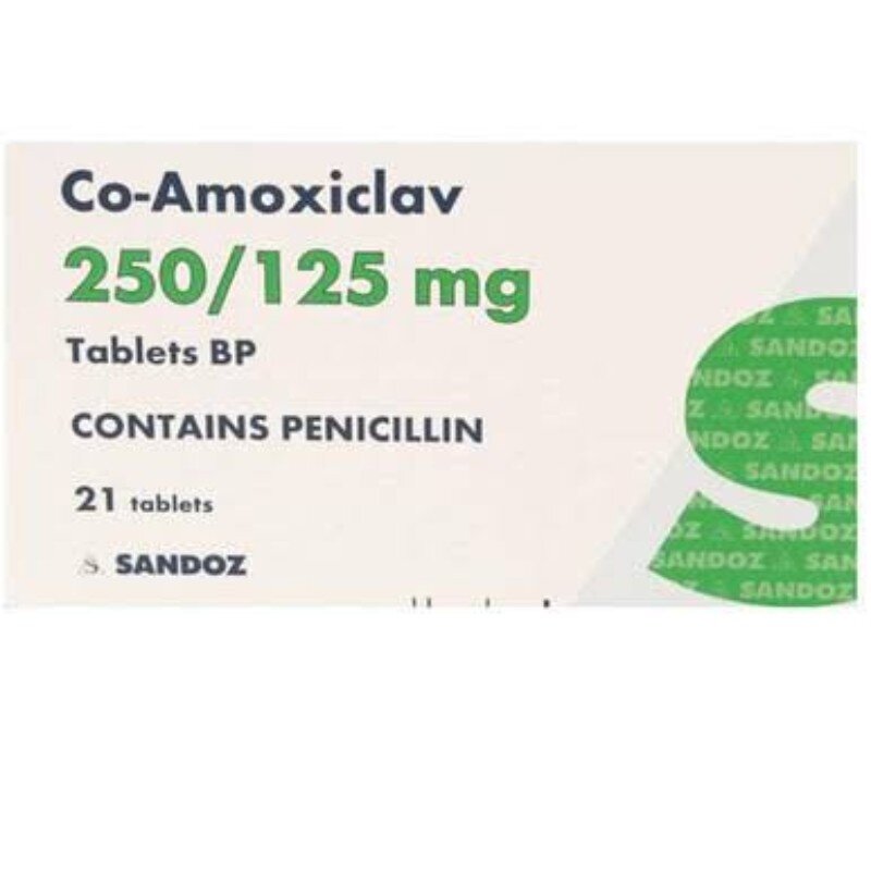 Co-amoxiclav 250/125mg (21 tabs) Image