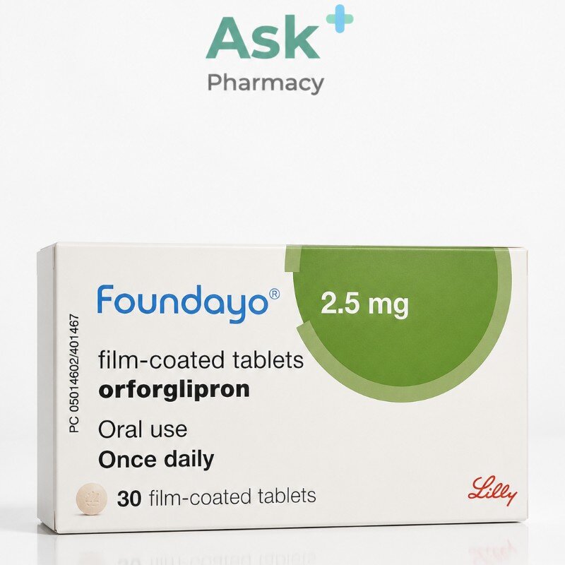Foundayo 2.5mg Tablets x 30 Tablets (Orfoglipron)