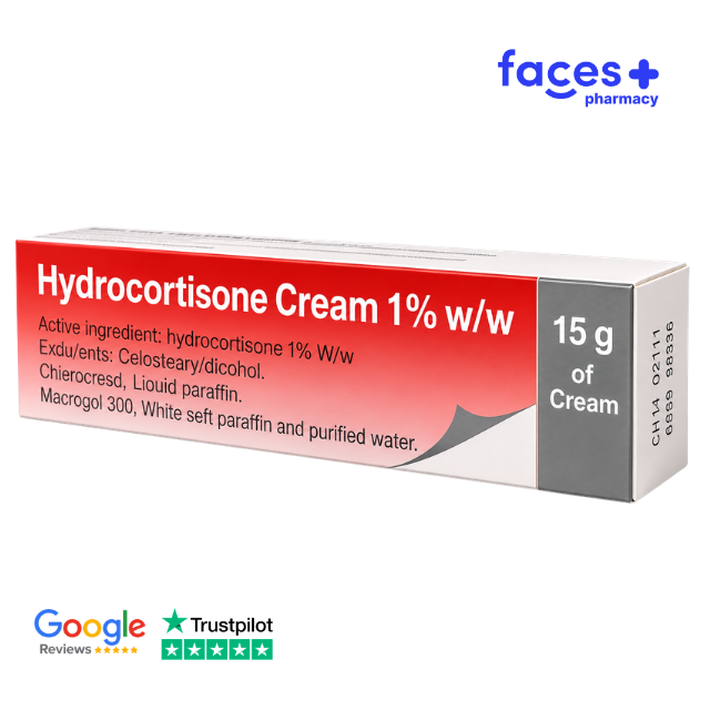 Hydrocortisone 1% Cream 15g (Mild Steroid)