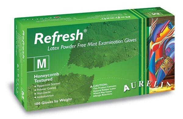 Aurelia REFRESH Mint Scented Latex - 100 Gloves (Small)