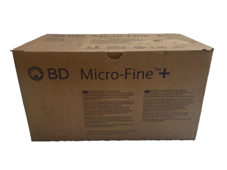 BD Micro-Fine Plus U100 1ml Syringe 0.33mm (29G) x 12.7mm - Box of 200 - (Ref: 324891)