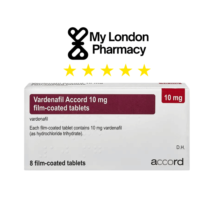 Vardenafil 10mg 4 Tablets