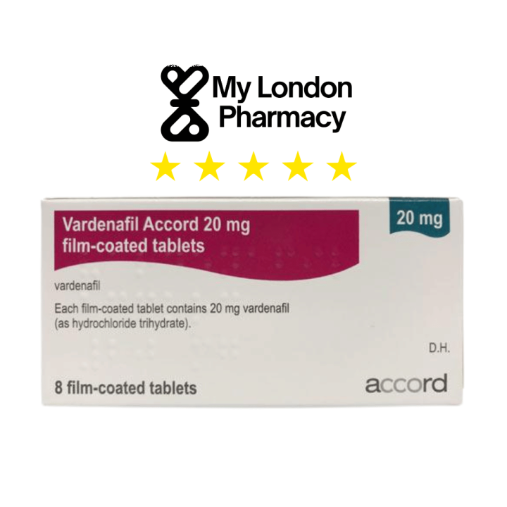 Vardenafil 20mg 4 Tablets