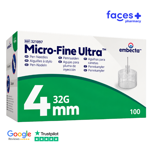 BD Micro-Fine Ultra Pen Needle (32G) 4mm - Box of 100