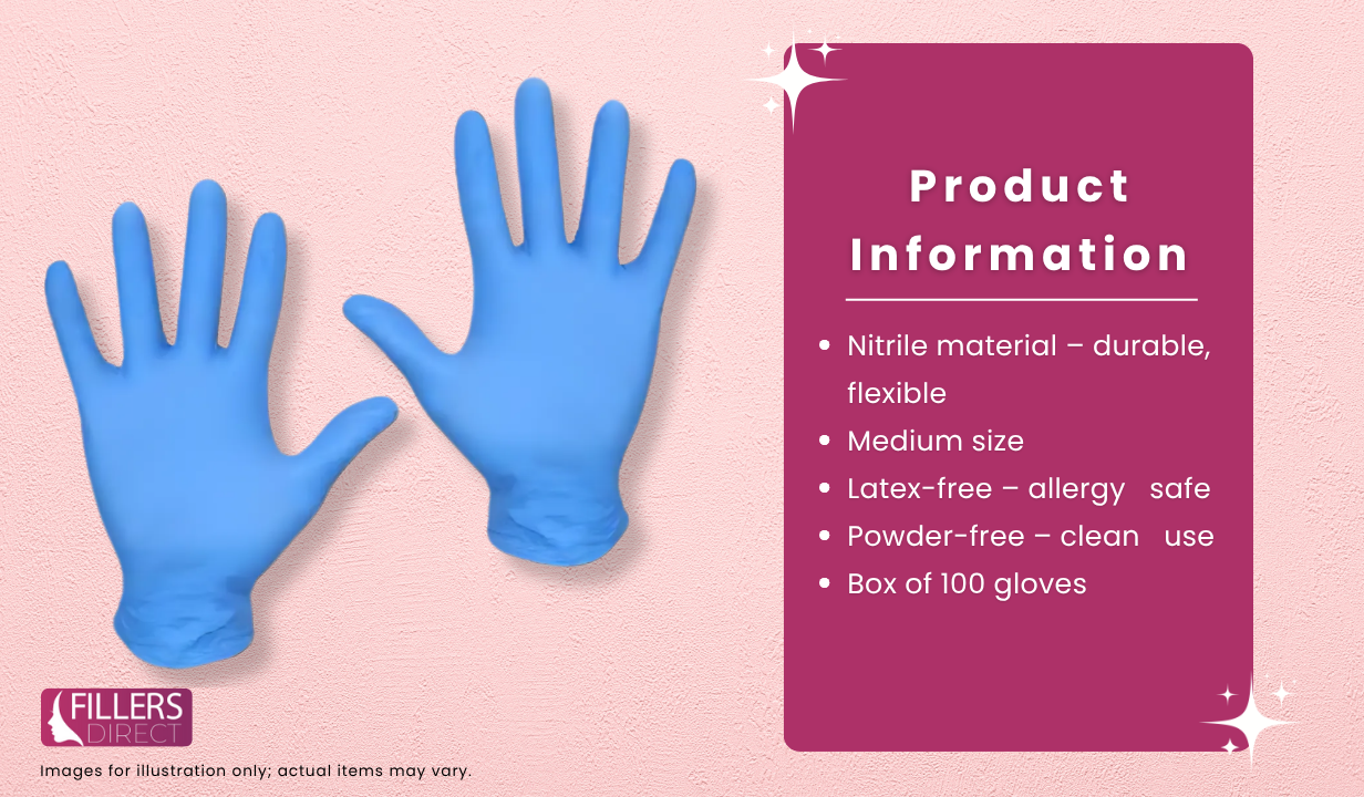 Nitrile Powder Free Gloves Medium x100 - 3