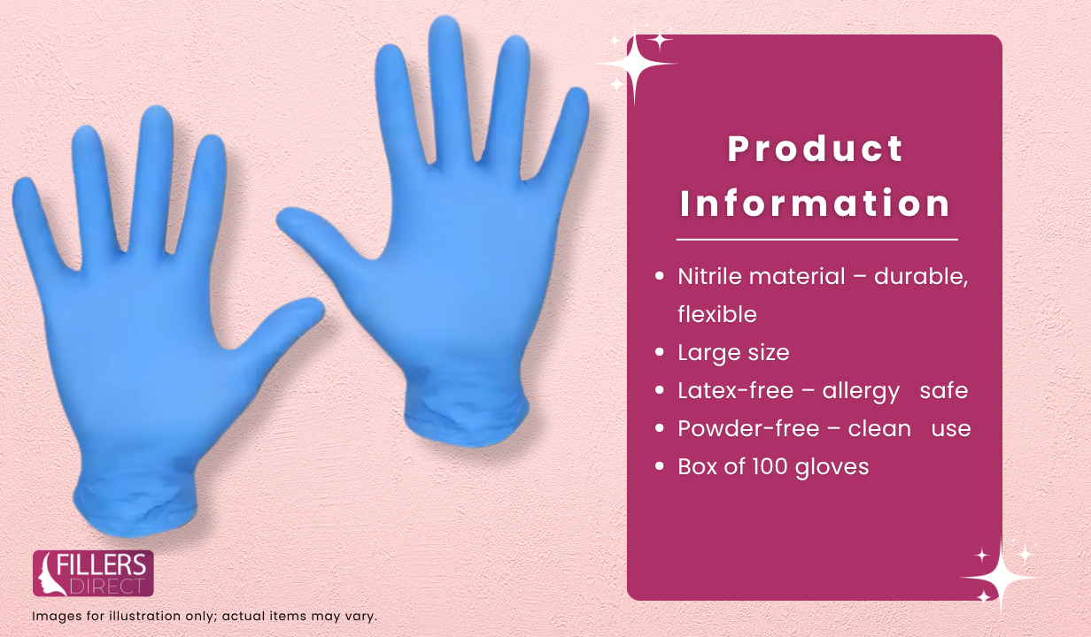 Nitrile Powder Free Gloves Large x100 - 3