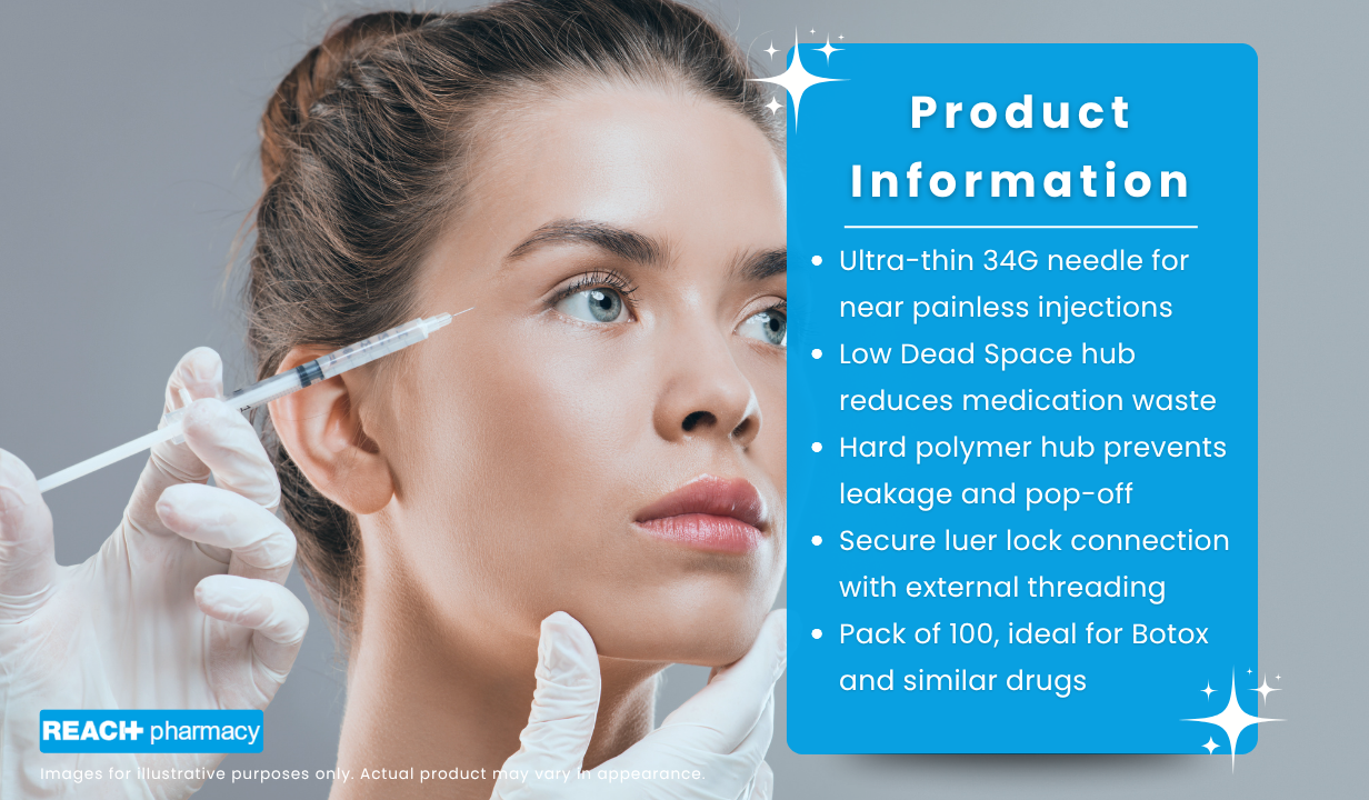 TSK The Invisible Needle Low Dead Space (LDS)Hub 9mm 3/8” x 100 - 3