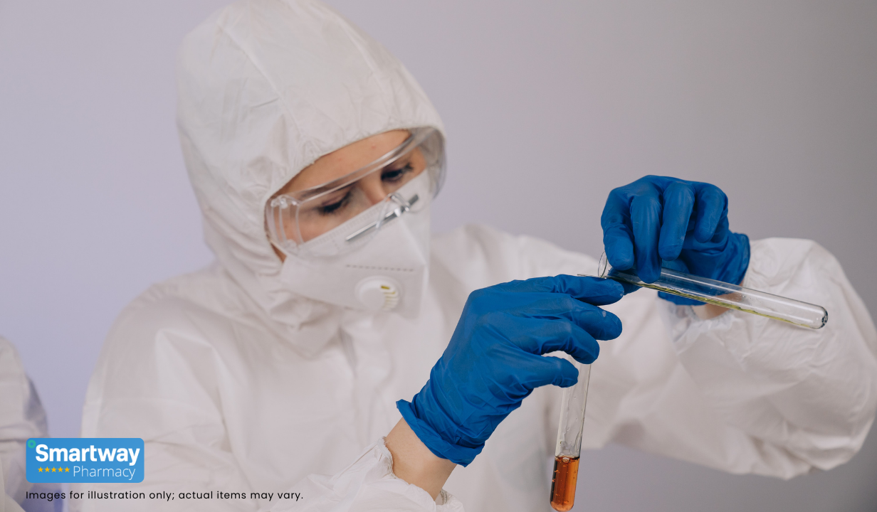 Nitrile Powder free Blue Examination gloves (medium) - 2