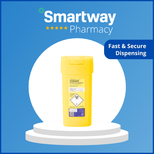 Sharpsguard - Yellow 0.6 Ltr Sharps Bin - 1
