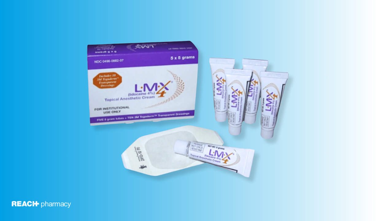 LMX4 Lidocaine numbing cream 4% 5 x 5g tubes & 10 x Dressings - 1