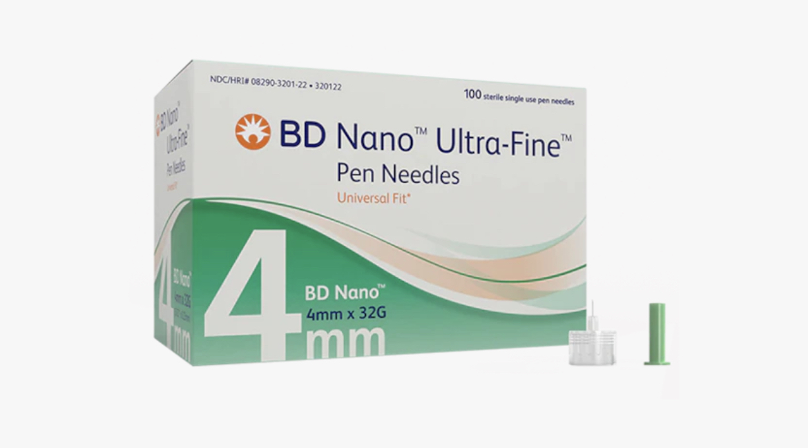 BD Nano Ultra-Fine Pen Needles 4mm x 32G Pack of 100 - 1